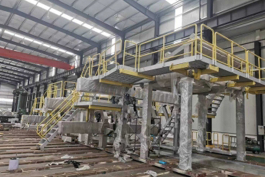 Estrutura do equipamento de fabricação de papel